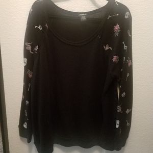 Torrid Snakes & Skulls Black Sweater
